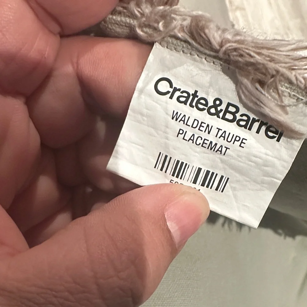 Crate & Barrel 4 placemats